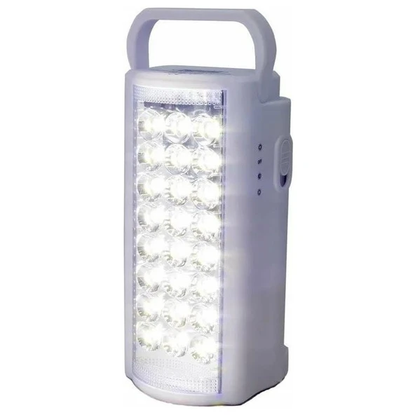 Gold Silver  Telefon Şarj Edebilen Şarjlı Işıldak 24 Led USB 80 Saat Kesintisiz Işık Kamp Feneri Ledli Kamp Lambası ürün görseli 1