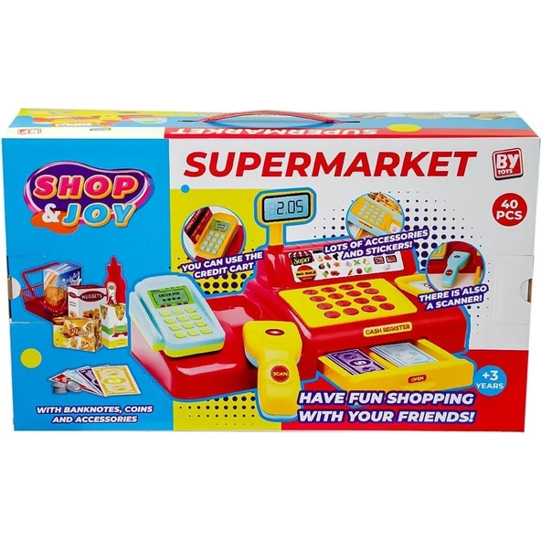 Nilly Toys 578-BP Shop- Joy Yazar Kasa Alışveriş Seti ürün görseli 1