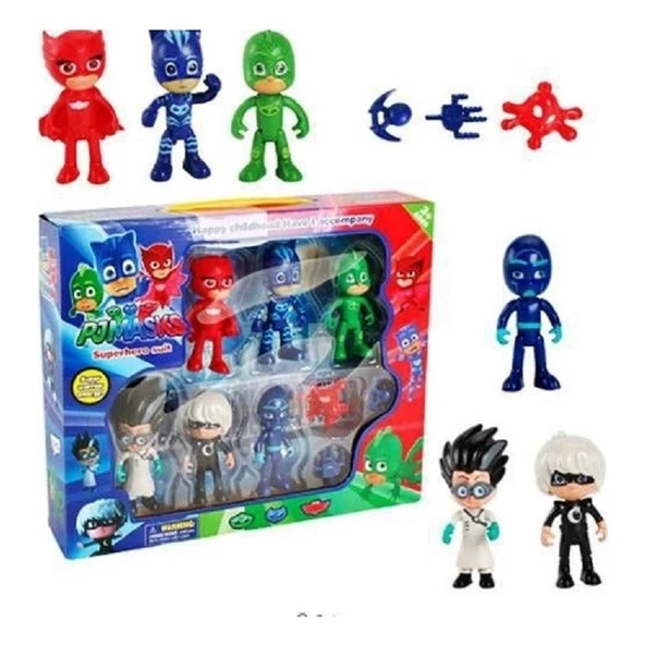 Ürün Sarayı Pijamaskeliler Pjmasks Figür Oyuncakları 10 Lu Set Pijamasks Figur ürün görseli 1
