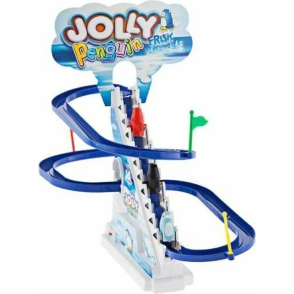 Suden Müzikli Hareketli Jolly Penguın Penguen Kaydırak Seti ürün görseli 1