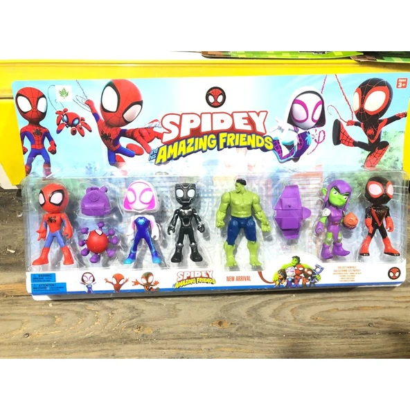 Rugala AVM Marvel 6 Lı Karakter Figür Oyuncak Spıdey Amazıng Frıends Figür-Rgl ürün görseli 1