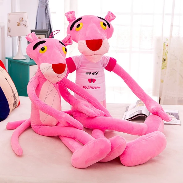 Peluş Pembe Panter 60 cm - Resim 4