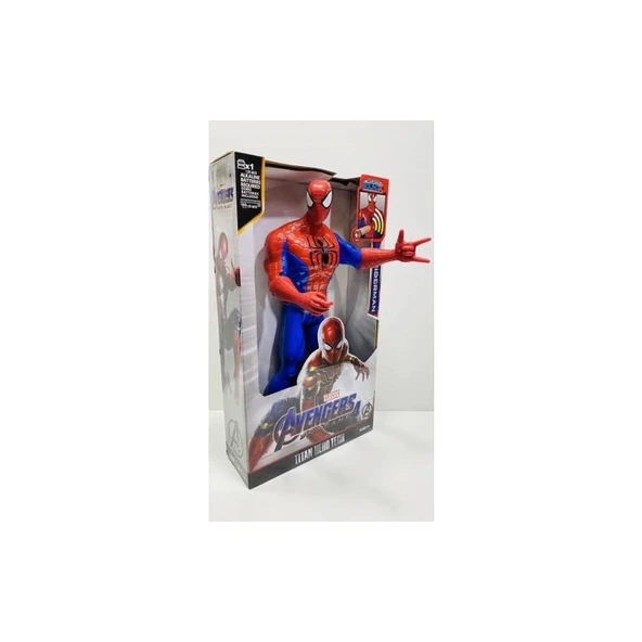 Avengers Spiderman  Işıklı Sesli Örümcek Adam Figür - Resim 4