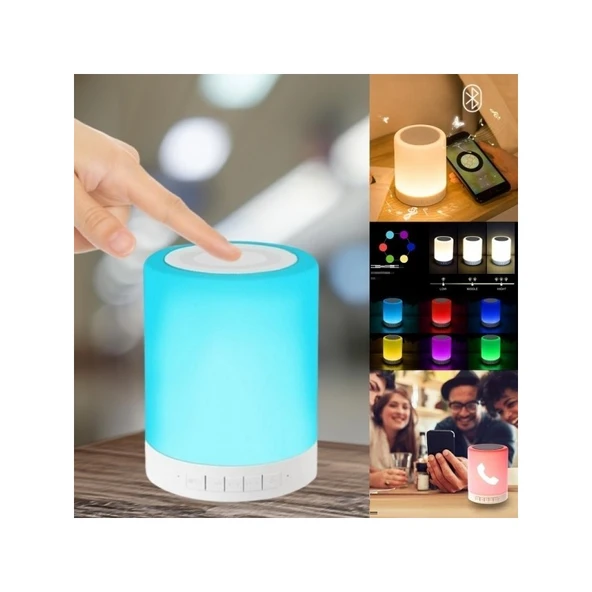 Kuzey Oyuncak Rgb Touch Lamp Portable Speaker Led Işıklı Hoparlör Kamp Lambası Çadır Lambası  Rgb Led Işıklar ürün görseli 1