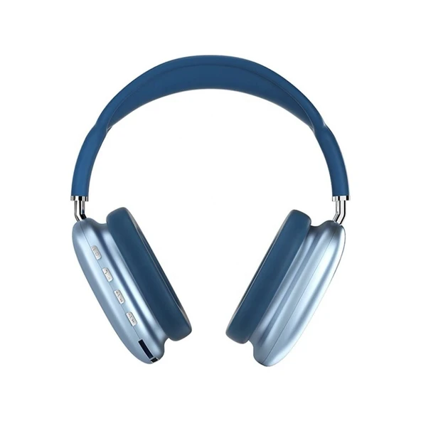 SFA15 P9 Air Max Kulaklık Mavi Renk Kablosuz Bluetooth Kulaklık Wireless 5.0 Müzik Kulaklığı P9 ürün görseli 1