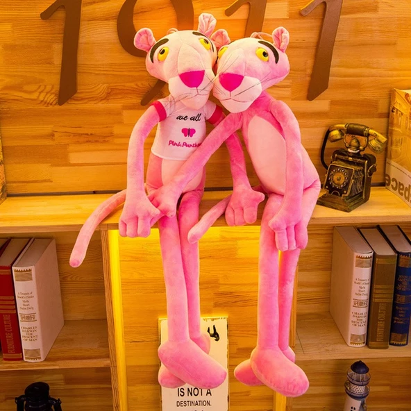 Peluş Pembe Panter 60 cm - Resim 2