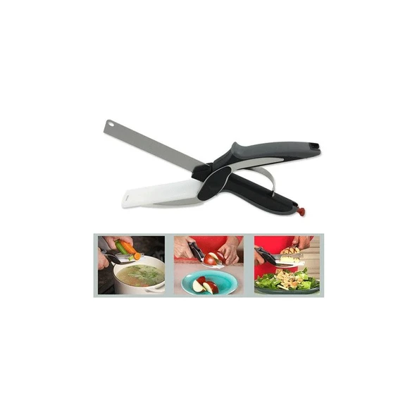 Store Clever Cutter Pratik Mutfak Makası - Resim 2