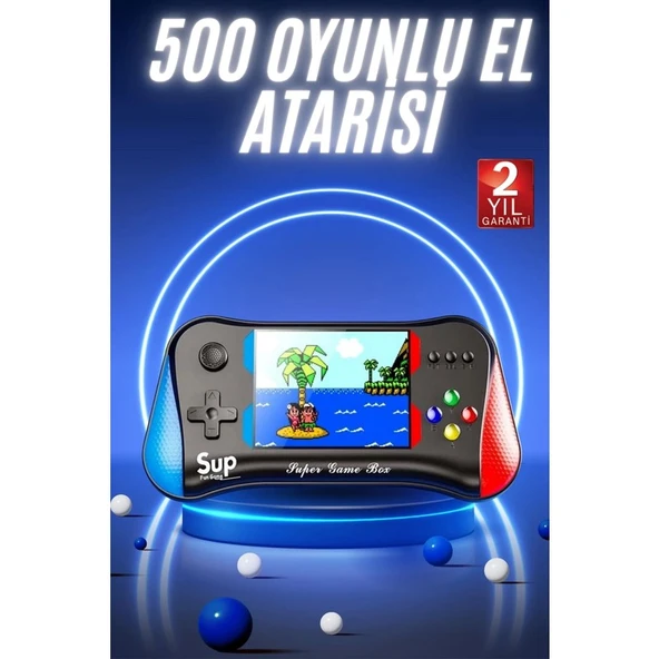 500 Oyunlu Retro Sup Konsolu Taşınabilir Mini Gamepad 3,5 Inç Ekran ürün görseli 1