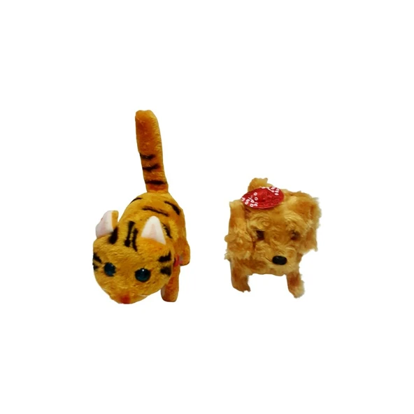 Kara Toys Pilli Yürüyen Kedi + Köpek 2'li ürün görseli 1