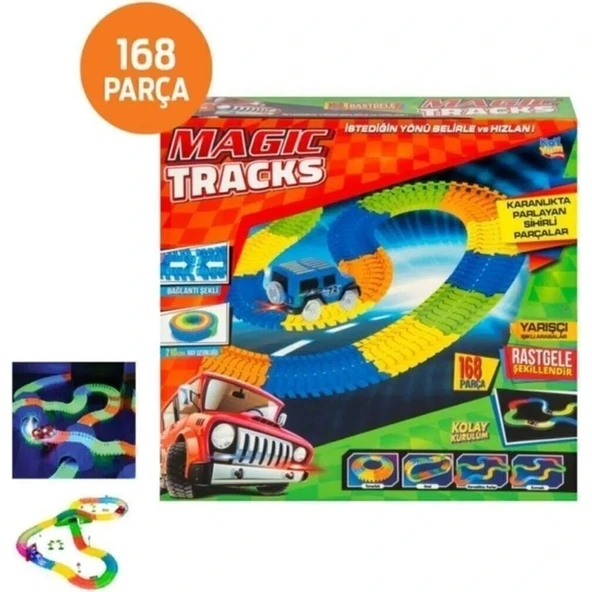 Sıfır312 Magic Tracks Hareketli Raylar 168 Parça ürün görseli 1
