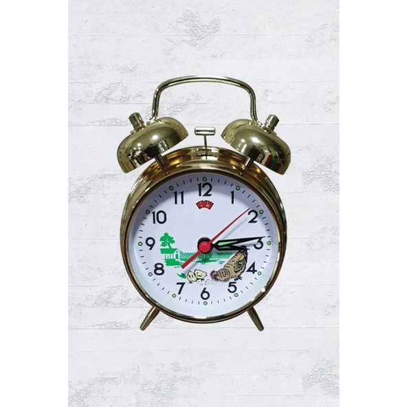 Time Gold Nostaljik Tavuklu Guguklu Kurmalı Çalar Masa Saati Az ürün görseli 1