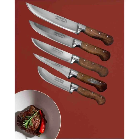 Mutlu Mandalina Sürmene Mutfak Bıçak Seti 5li ürün görseli 1