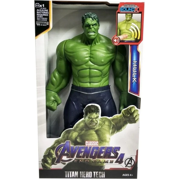 Ürün Sarayı Hulk Avengers Sesli Işıklı Aksiyon Figür Oyuncak 30 cm ürün görseli 1