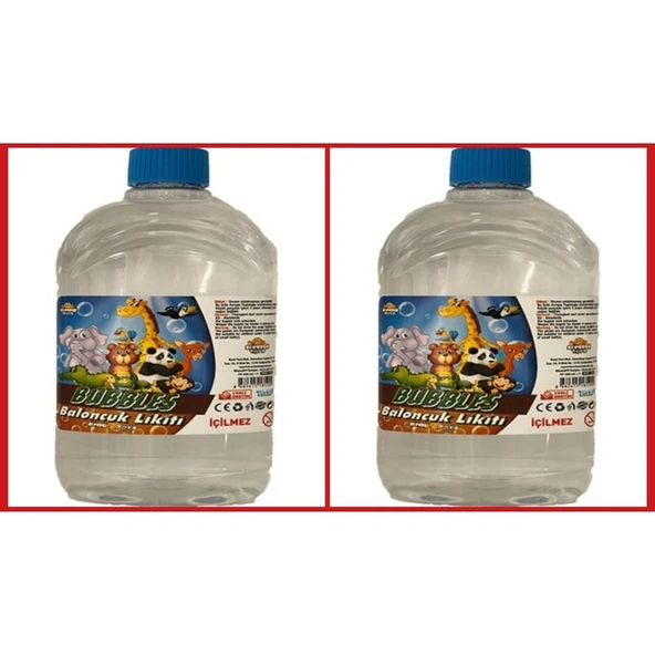 Baloncuk Likidi Baloncuk Sıvısı Tabanca Suyu 500 Ml*2 Adet ürün görseli 1