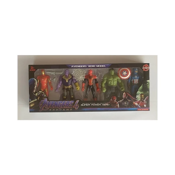 Avengers 4 Yenilmezler 5 Li Oyuncak Figür Seti ürün görseli 1