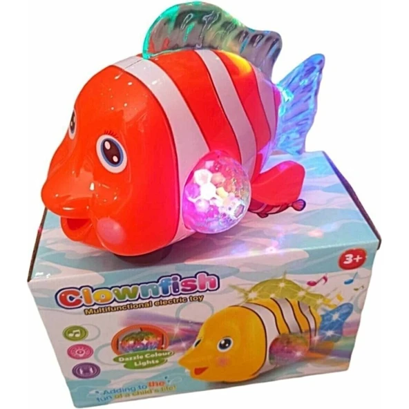 Rugala AVM Pilli Sesli Işıklı Müzikli Oyuncak  Sevimli Balık Nemo-Rgl ürün görseli 1
