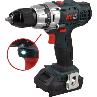 18V 2.0Ah ŞARJLI DARBESİZ VİDALAMA/MATKAP KLPRO ürün görseli 1
