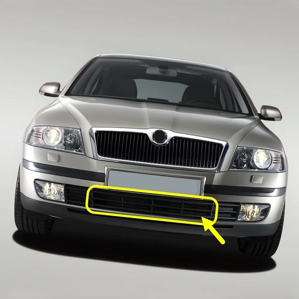 Skoda Octavia A5 2005-2008 Ön Tampon Orta Izgara Orta Parça 1Z0853677 ürün görseli 1