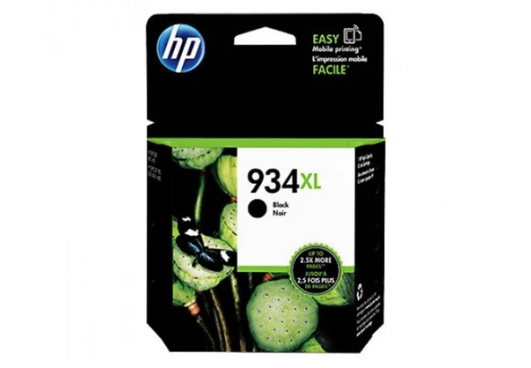 HP 934XL Black Siyah Yüksek Kapasite Kartuş C2P23AE ürün görseli 1