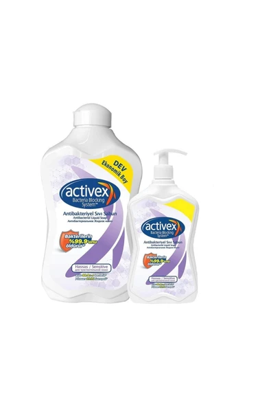 Activex Sıvı Sabun 1 Lt +500 Ml Hassas ürün görseli 1