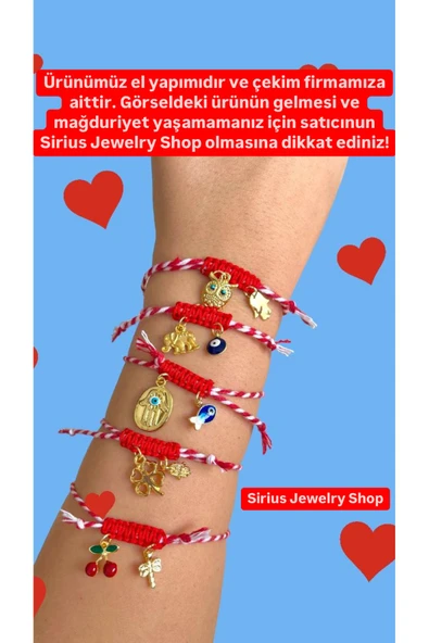 Marteniçka - Martenitsa Dilek Bileklik (1 ADET) ürün görseli 1