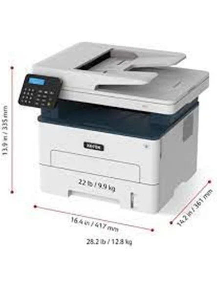 Xerox B225V_DNI Yazıcı-Tarayıcı-Fotokopi Çok Fonksiyonlu Lazer Yazıcı Wireless-Network 34 Ppm ürün görseli 1