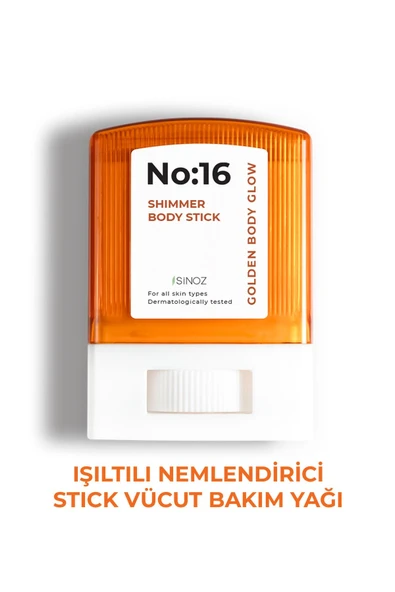 SİNOZ NO:16 IŞILTILI NEMLENDİRİCİ STİCK VÜCUT BAKIM YAĞI 18 GR. ürün görseli 1