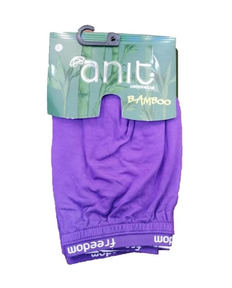 6 Adet Anıt Erkek Bambu Düz Renk Boxer 1275 - Resim 5