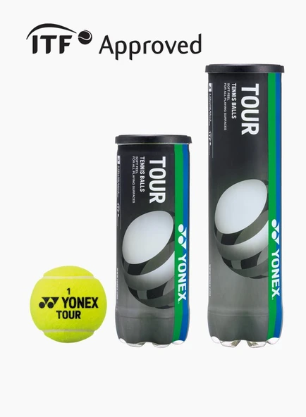 Yonex Tour Tenis Topu 3 Adet ITF Onaylı ürün görseli 1
