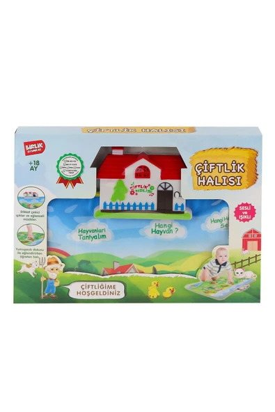 Türkçe Konuşan Eğitici Çiftlik Oyun Halısı 60 Cm D:2 Yy-571 ürün görseli 1