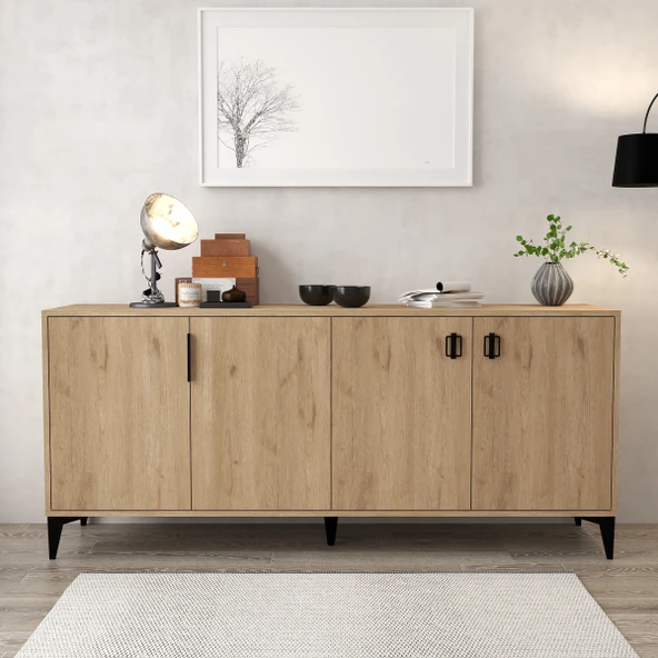 Evmo Home 4006 Deren Konsol 180 Cm Sepet - Tv Ünitesi - Yemek Odası - Kahve Köşesi ürün görseli 1