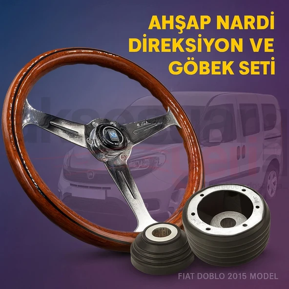 Fiat Doblo Sabit Direksiyon Göbeği-Nardi Ahşap Spor Direksiyon ürün görseli 1