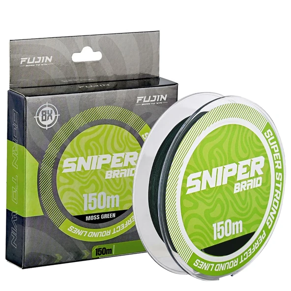 Fujin Sniper 8X 150Mt. Moss Green İp Misina  0.14mm 7kg ürün görseli 1