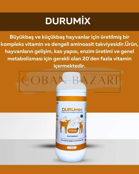 SOSYETE COBAN Durumix Hayvan Sağlığına B1, B2, B6, B12 Desteği ürün görseli 1