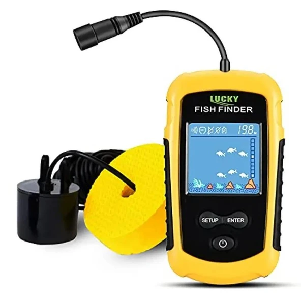 Valkyrie LCD Renkli Ekran Taşınabilir Kablolu Balık Bulucu 100 M nlik Aralığı Sonar Yankı Iskandil Balık Bulucu ürün görseli 1