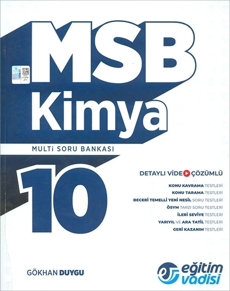 Eğitim Vadisi 10.Sınıf Kimya Multi Soru Bankası ürün görseli 1