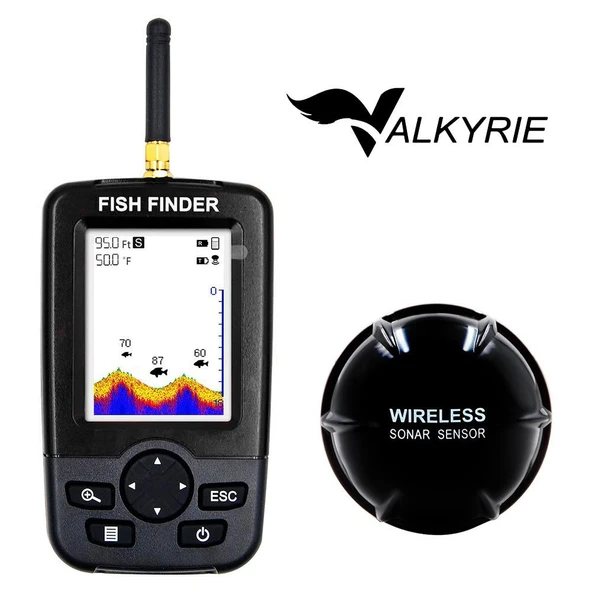 Valkyrie Wireless Balık Bulucu – Akıllı Sonar Teknolojisi, LCD Ekranlı Kablosuz Balık Tespit Cihazı ürün görseli 1