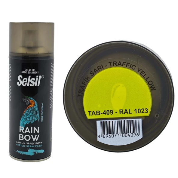 Selsil Rainbow Sprey Boya Trafik Sarı 400 Ml. - Ral1023 ürün görseli 1