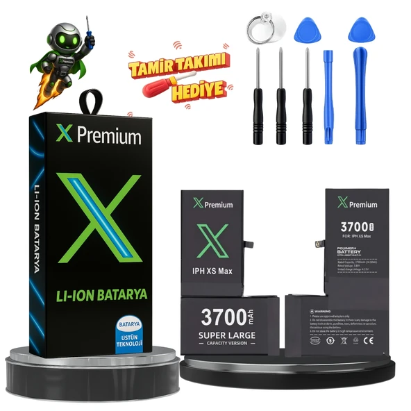 iPhone Xs Max Batarya Xpremium Pil Süper Yüksek Kapasiteli Güçlendirilmiş 3700 mAh ürün görseli 1