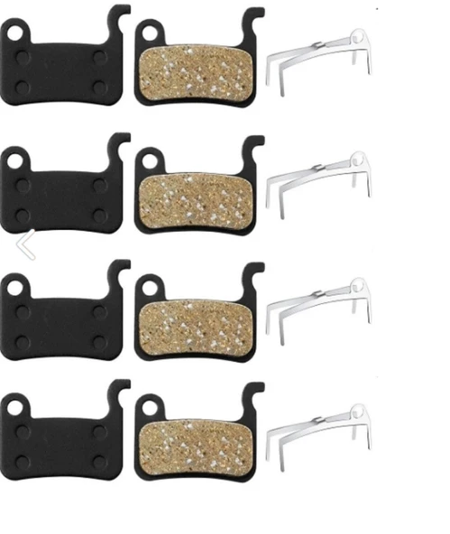 4 Set Bisiklet Hidrolik Mekanik Disk Kaliper Fren Balatası Bisiklet organıc kancalı model ürün görseli 1