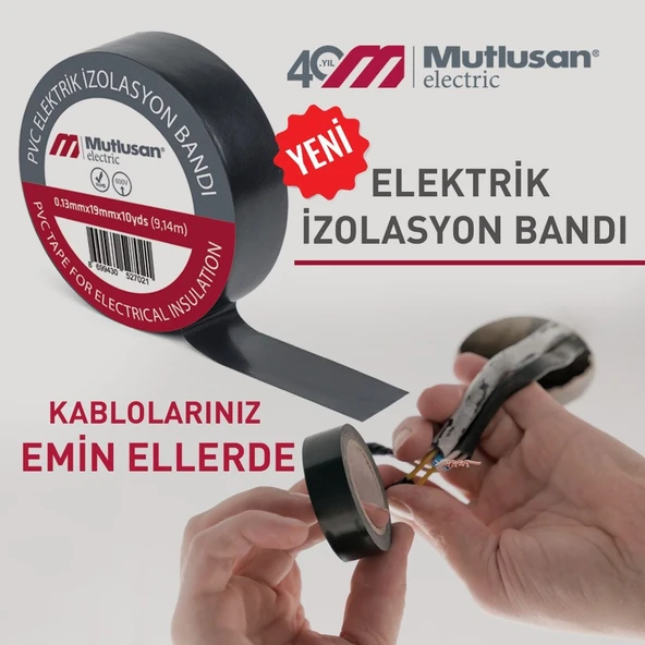 Pvc Elektrik İzole Bandı - Kırmızı 10 Adet Paket ürün görseli 1