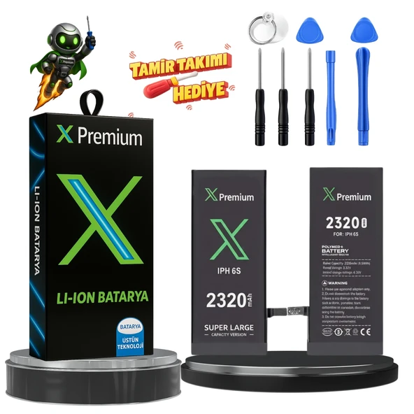 iPhone 6S Batarya Xpremium Pil Süper Yüksek Kapasiteli Güçlendirilmiş 2320 mAh ürün görseli 1