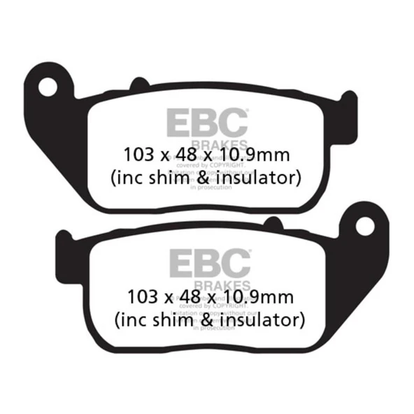 EBC FA381 HARLEY DAVIDSON XL883/XL1200 SPORTSTER 04-13 ÖN FREN BALATASI ürün görseli 1