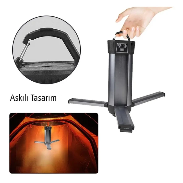 PowerMaster PM-24566 Cob Ledli 3 Kanatlı Çalışma Lambası - Resim 4