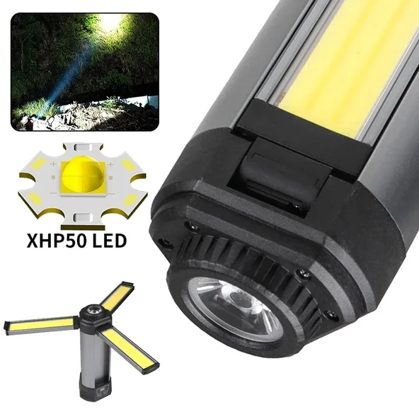 PowerMaster PM-24565 Cob Ledli 2 Kanatlı Çalışma Lambası - Resim 3