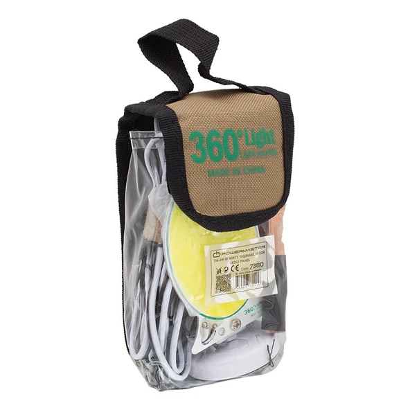 Powermaster TM-24 Cob Ledli 13 Watt Akü Maşalı 4 Metre Kablolu Taşınabilir Seyyar Panel Lamba ürün görseli 1