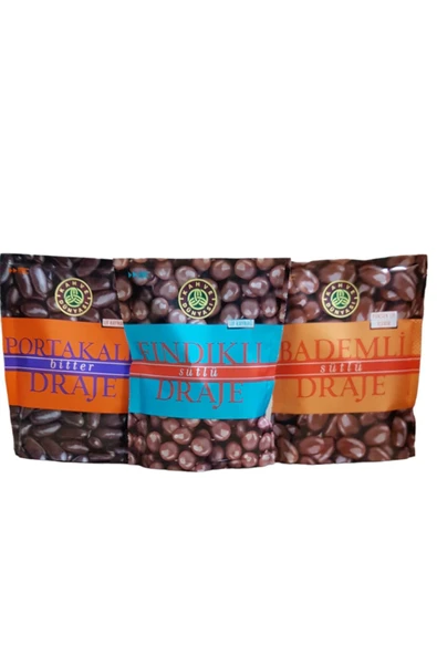 Kahve Dünyası Portakallı Fındıklı Bademli Draje 60+60+60=180 GR ürün görseli 1