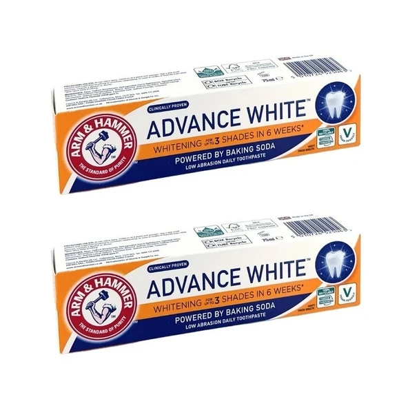 Arm & Hammer Advance White 3 Tona Kadar Beyazlatıcı Diş Macunu 75ml 2 Adet ürün görseli 1