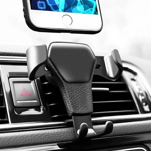 Araç İçi Klima Izgarasına Takılabilen Plastik Oto Telefon Tutucu Gravity ürün görseli 1