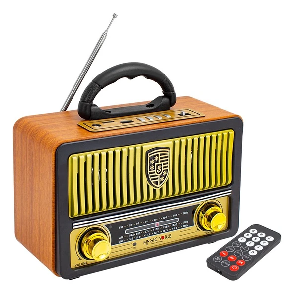 MagicVoice MV-112BT Bluetooth Destekli Nostaljik Radyo ürün görseli 1